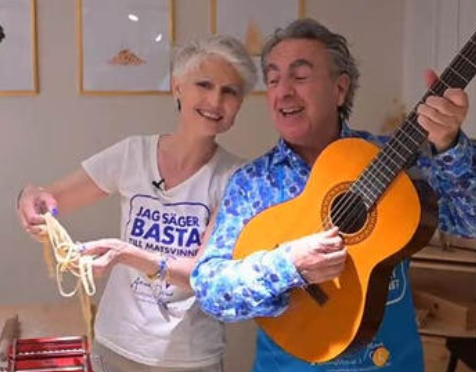 Anna Maria Corazza Bildt Expressen med Eddie Oliva