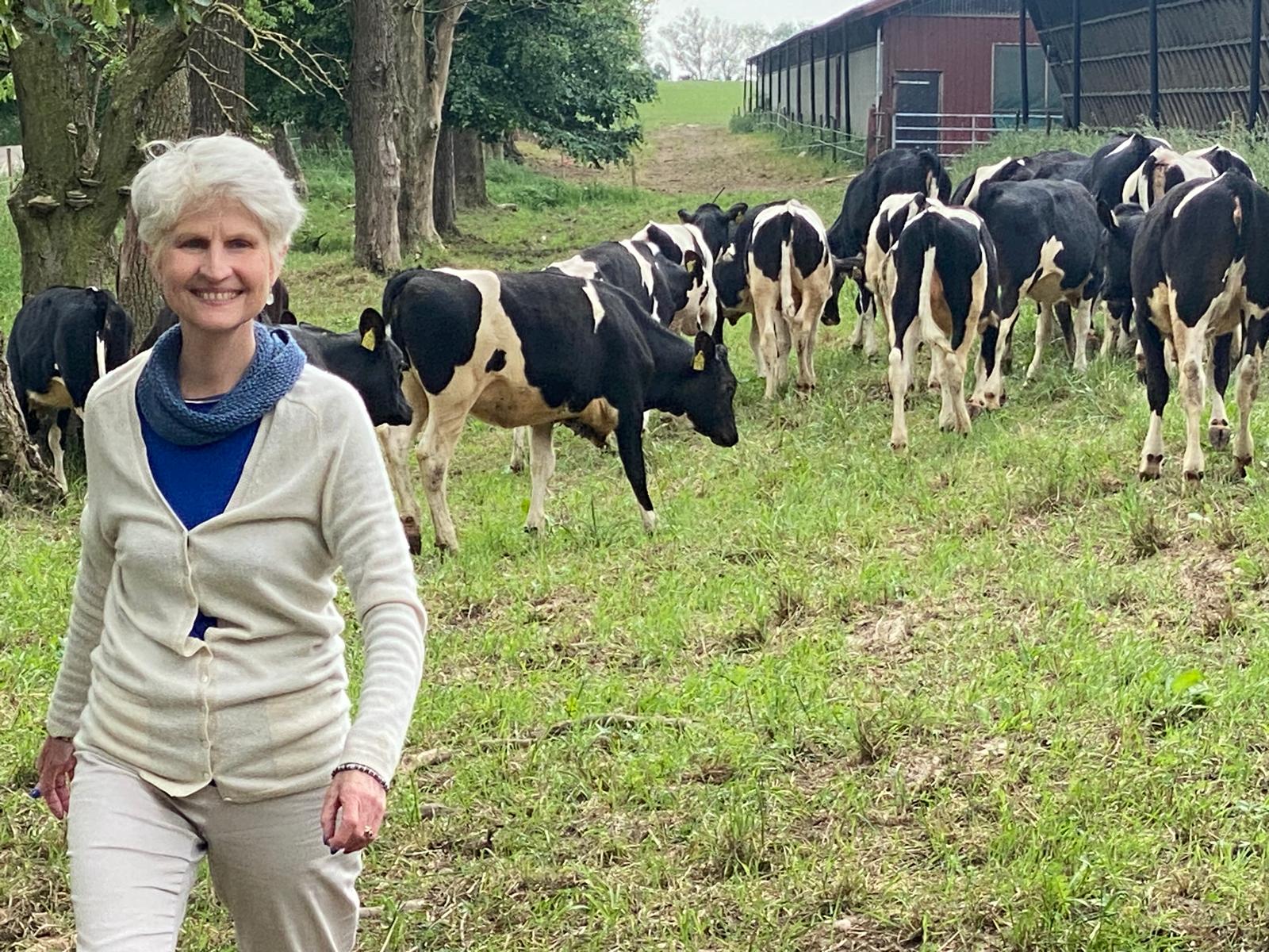 Anna Maria Corazza Bildtbesöker Wapnö gård och VD Lennart E Bengtsson